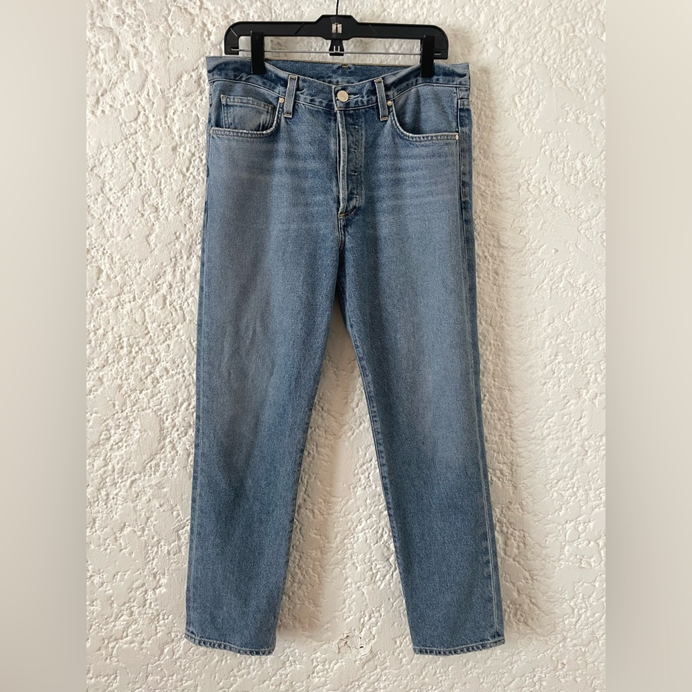 Goldsign Harper Straight Leg Rigid Jeans Size 29 100% Cotton High Rise Blue